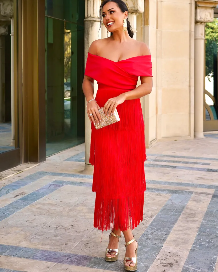 Batismos E Comunhões | Vestidos>Feversave Vestido Afrodite Vermelho