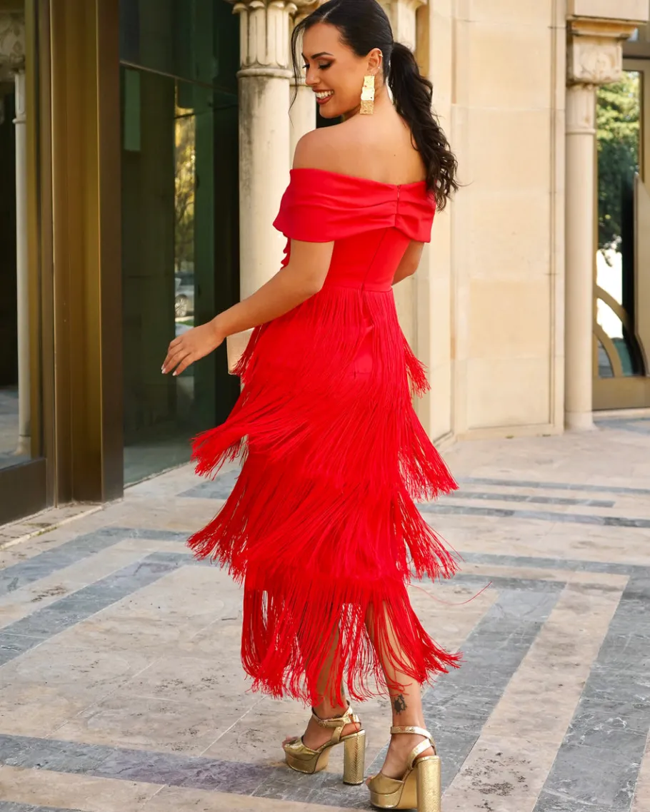 Batismos E Comunhões | Vestidos>Feversave Vestido Afrodite Vermelho