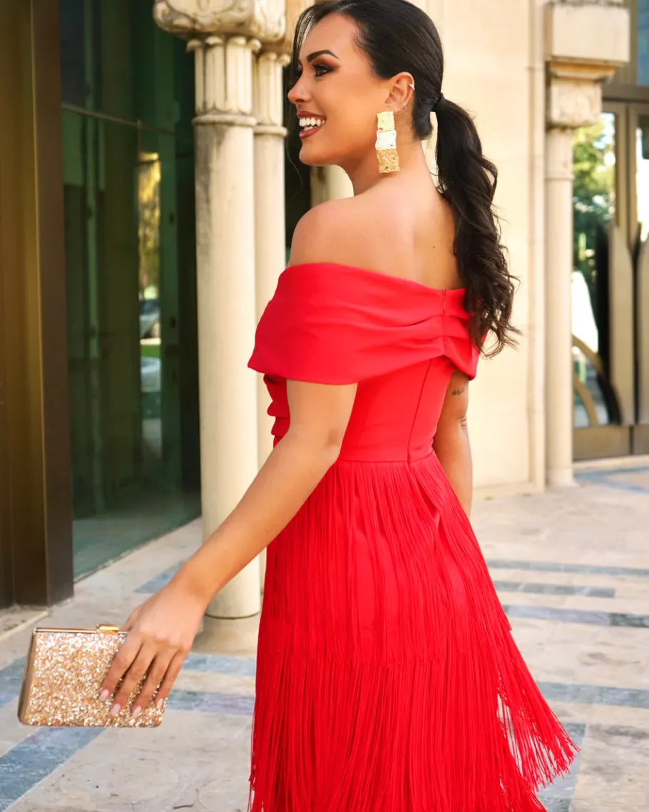 Batismos E Comunhões | Vestidos>Feversave Vestido Afrodite Vermelho