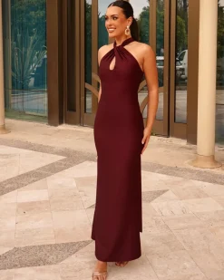 Graduações | Convidado Do Casamento>Feversave Vestido Amore Borgonha