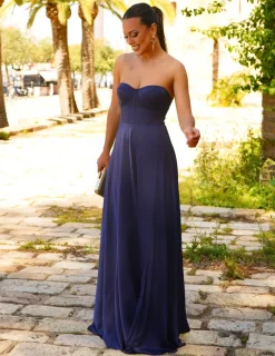 Vestidos | Convidado Do Casamento>Feversave Vestido Begoña Azul Marinho