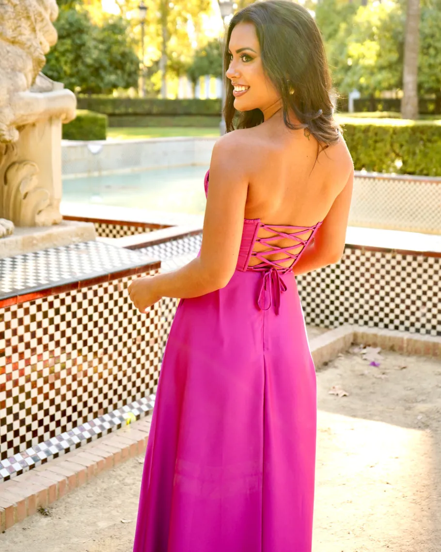 Convidado Do Casamento | Vestidos>Feversave Vestido Fúcsia Begoña