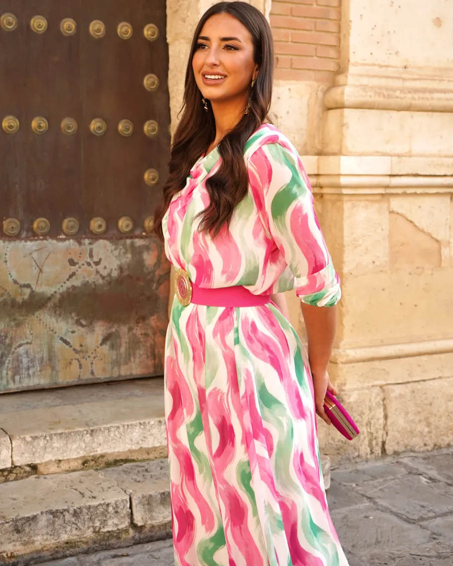 Batismos E Comunhões | Convidado Do Casamento>Feversave Vestido Jana Fuchsia