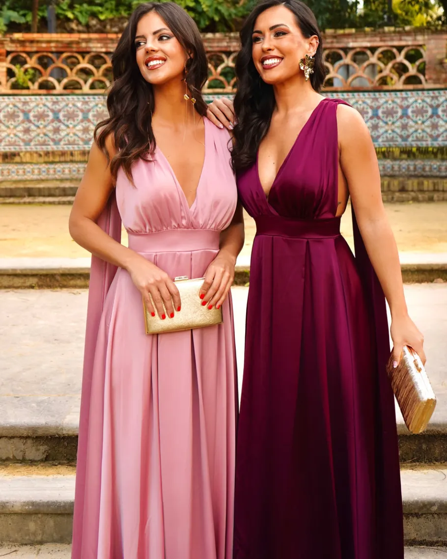 Graduações | Convidado Do Casamento>Feversave Vestido Marruecos Rosa