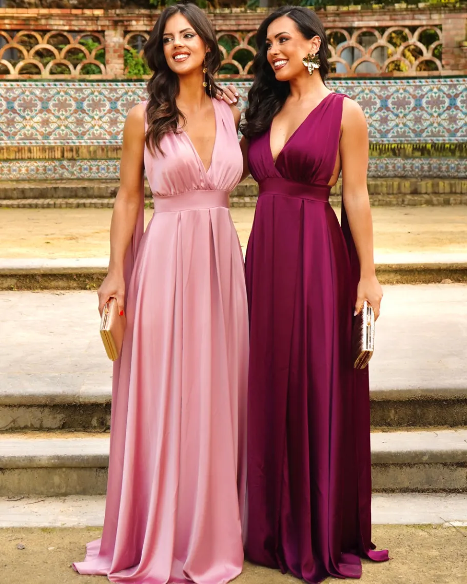 Graduações | Convidado Do Casamento>Feversave Vestido Marruecos Rosa