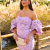 Convidado Do Casamento | Vestidos>Feversave Vestido Selena Malva