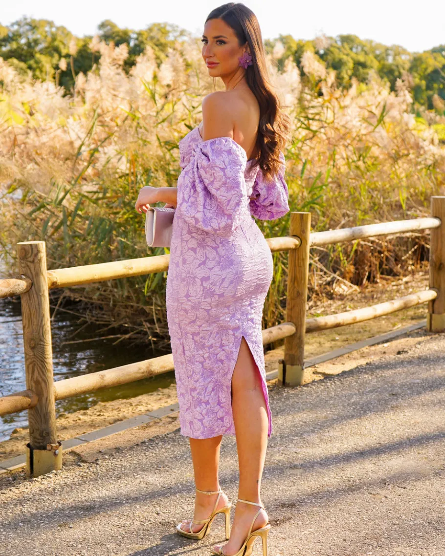 Convidado Do Casamento | Vestidos>Feversave Vestido Selena Malva