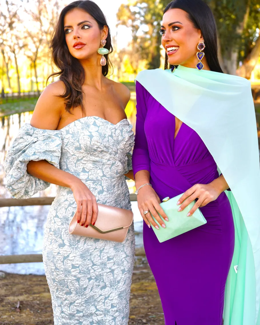 Batismos E Comunhões | Convidado Do Casamento>Feversave Vestido Selena Verde Água