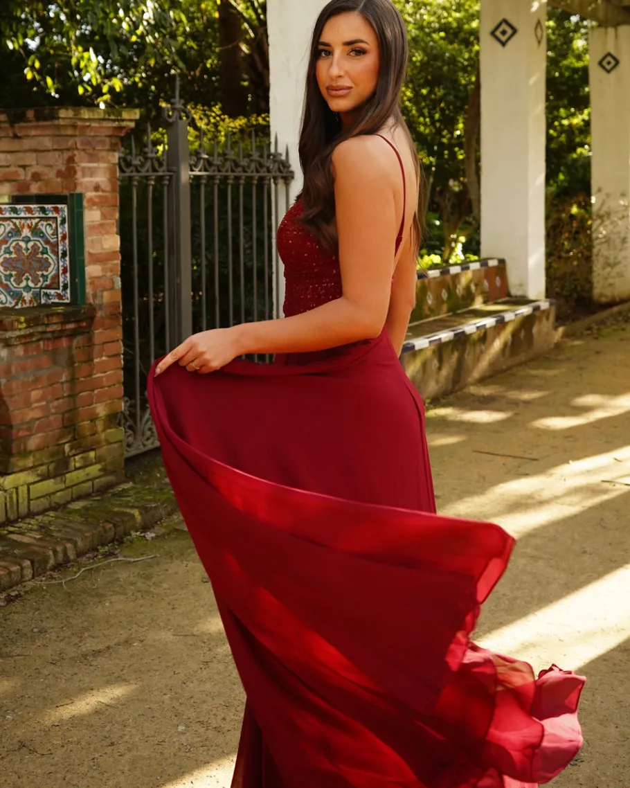 Graduações | Convidado Do Casamento>Feversave Vestido Valentina Avermelhado