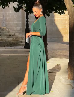 Graduações | Batismos E Comunhões>Feversave Vestido Verde Almudena
