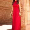 Convidado Do Casamento | Vestidos>Feversave Vestido Vermelho Galia